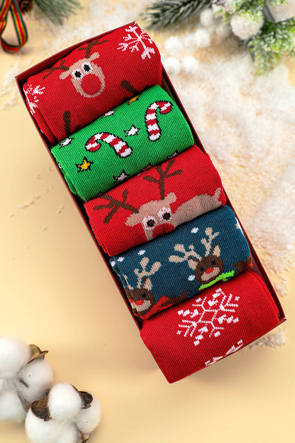 Christmas Socks Pack of 5