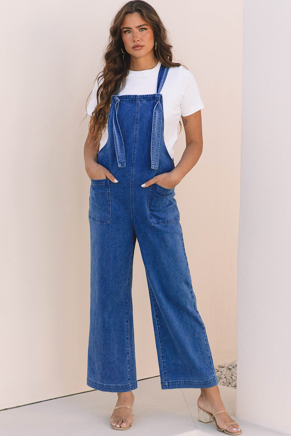 Dark Blue Denim Overalls