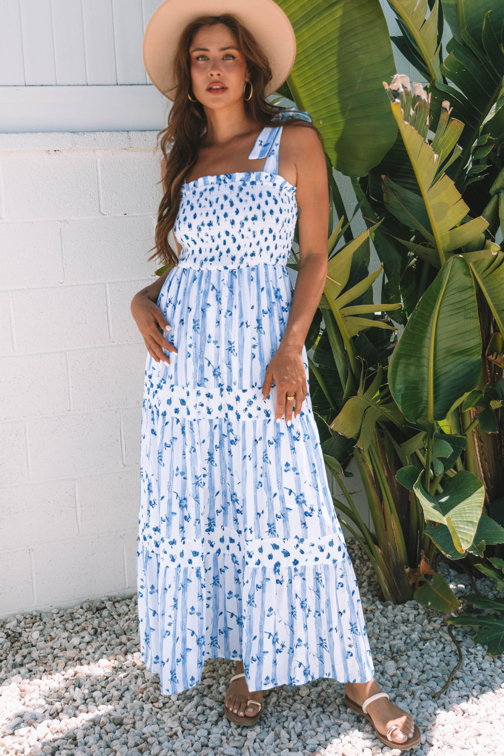 Seaside Stripes Maxi Dress