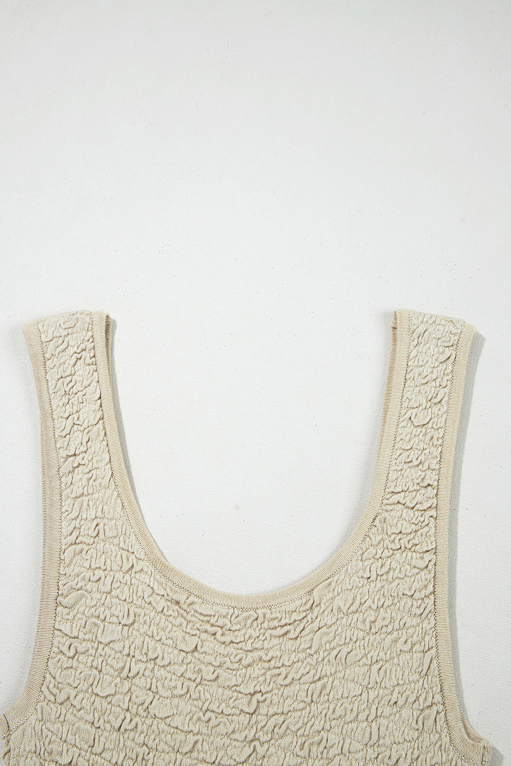 Apricot Textured U Neck Slim Fit Sweater Vest