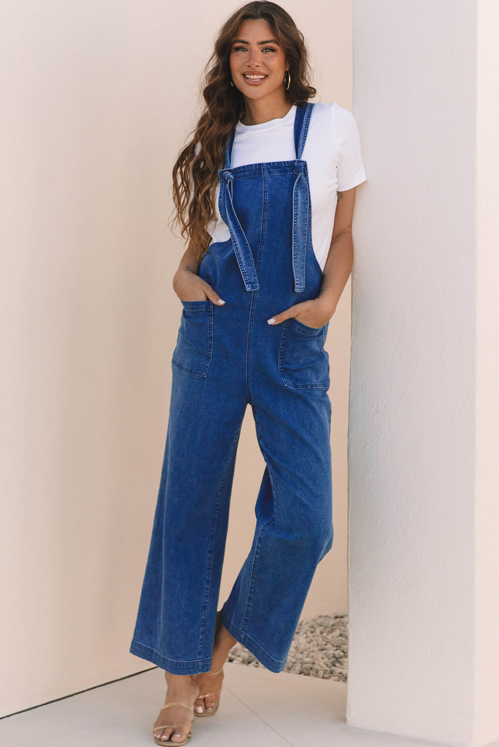 Dark Blue Denim Overalls