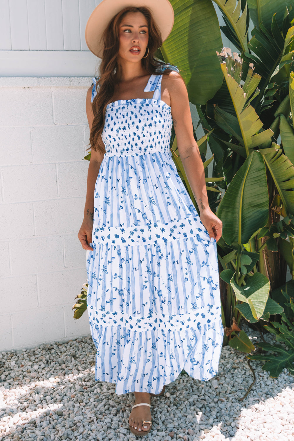 Seaside Stripes Maxi Dress