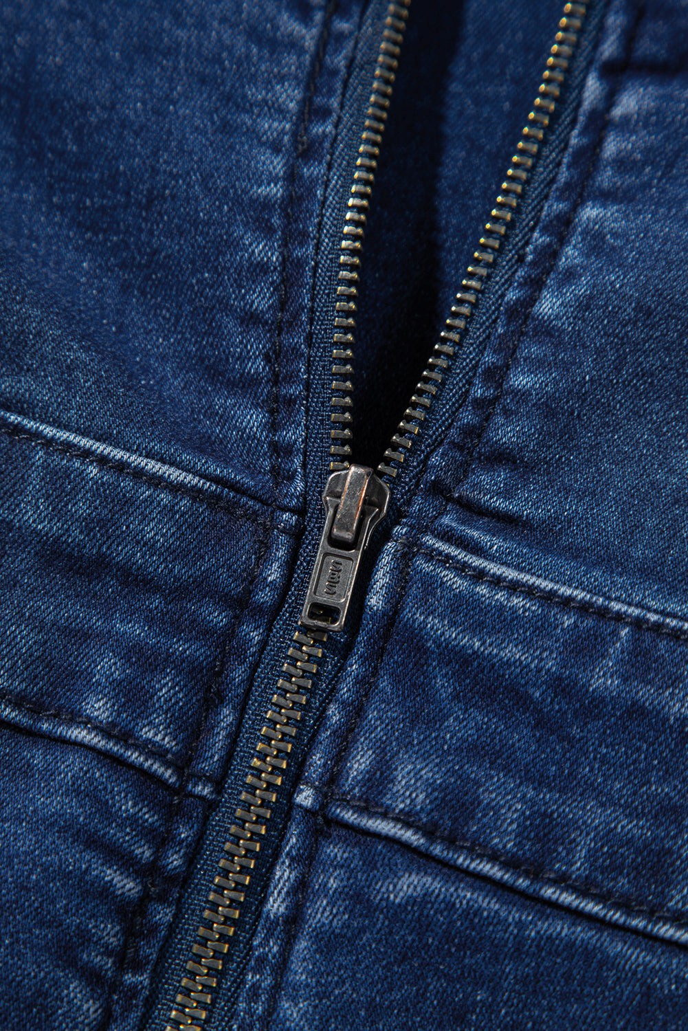 Dark Blue Denim Jumpsuit