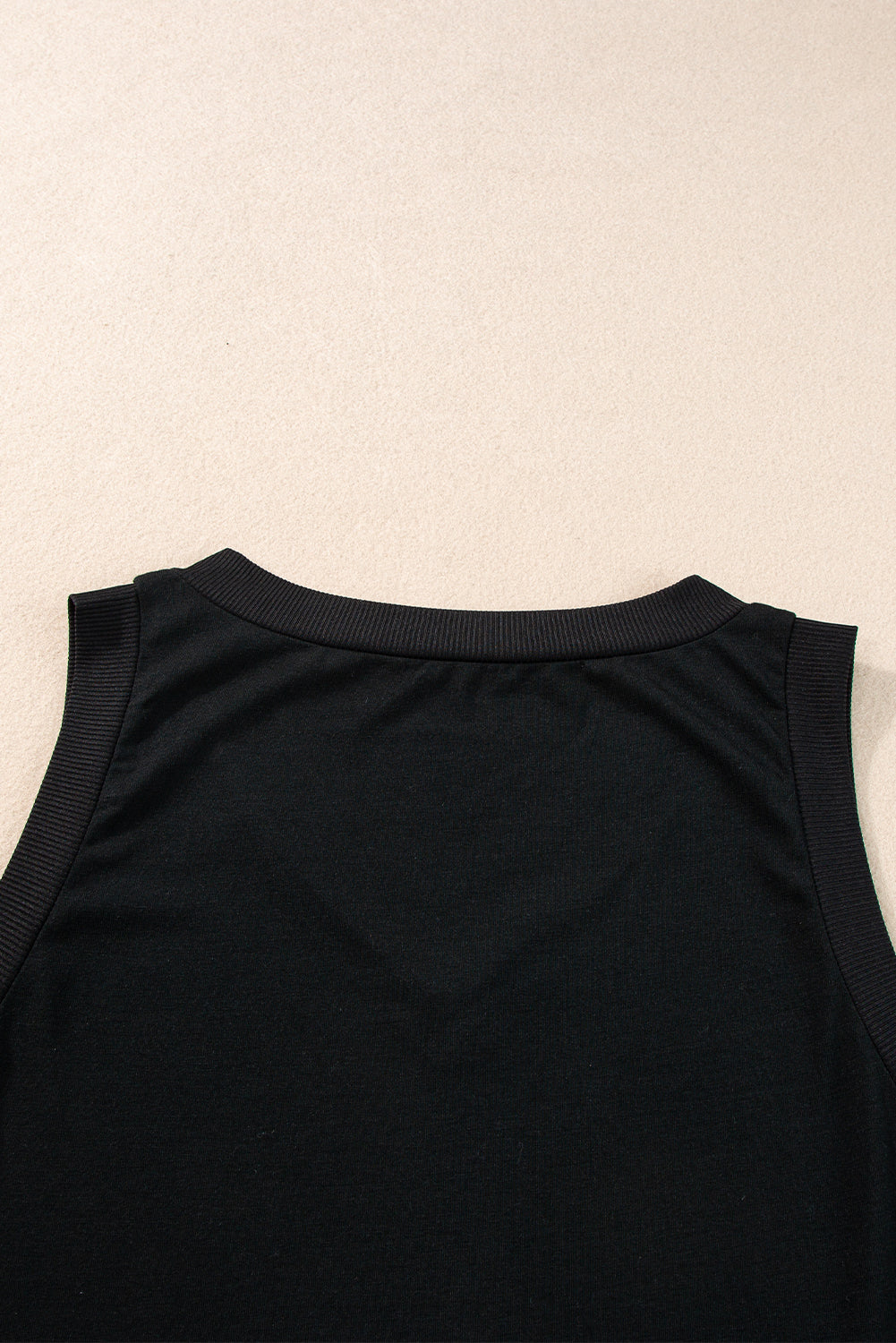 Black V Neck Tank