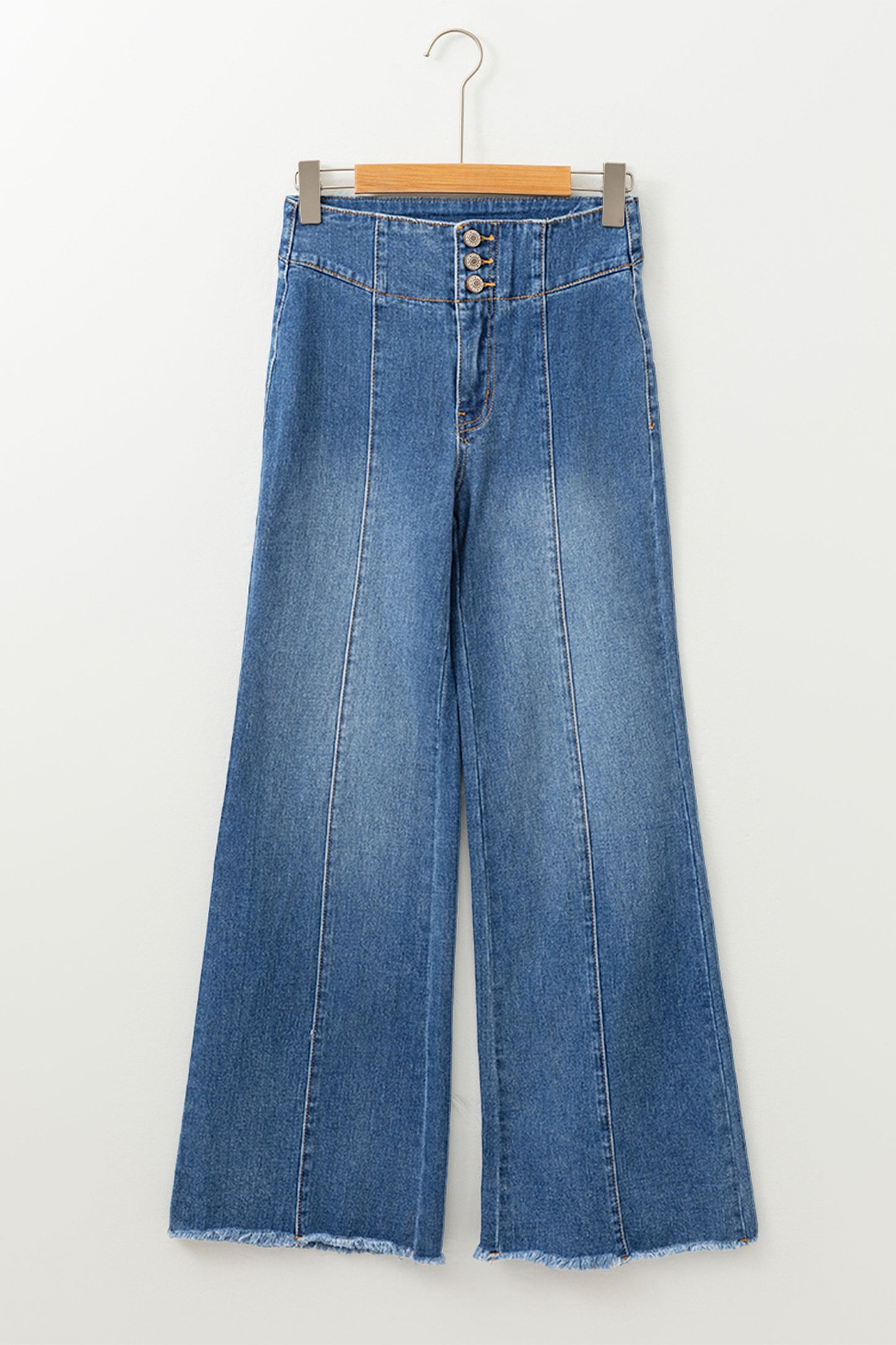 Sail Blue High Waist Flare Jeans