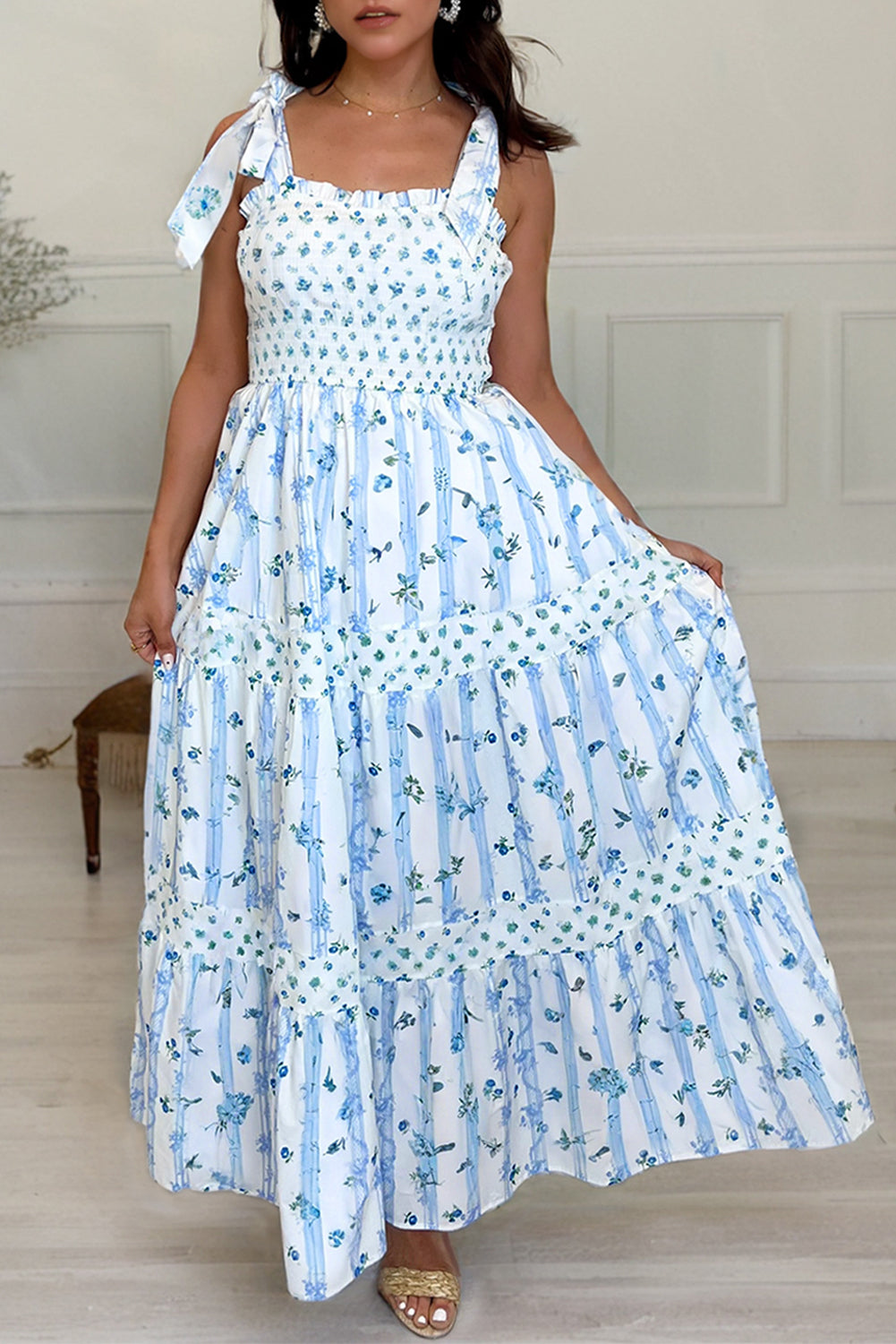 Seaside Stripes Maxi Dress