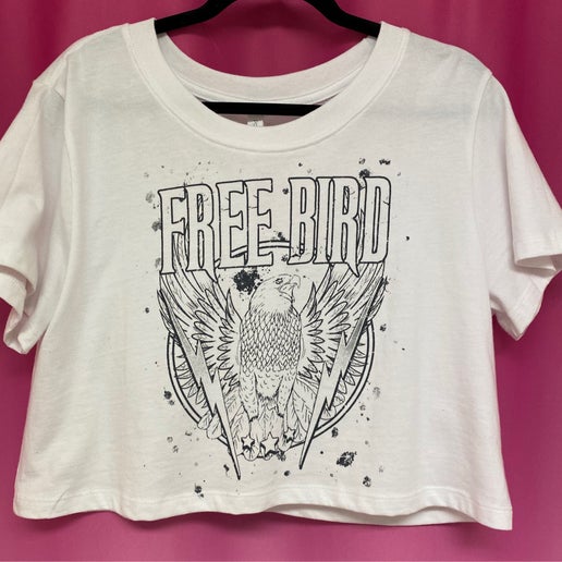 Free bird graphic tee